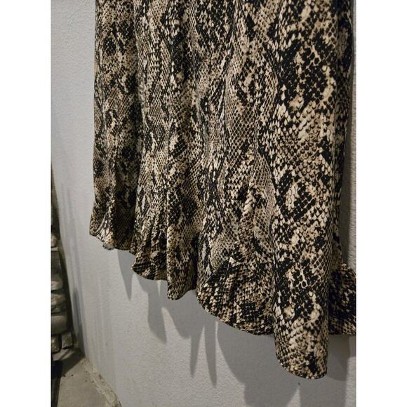 Veronica Beard Women's Snake Print Silk Mini Dress Size 8 Office Party - Picture 4 of 9